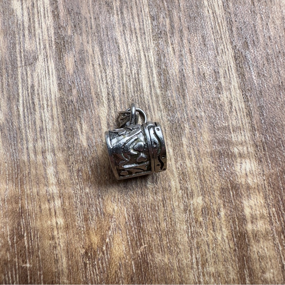 Necklace heart Pendant MARKED aa 925 Trinket Charm Locket Box sterling silver - Picture 6 of 7